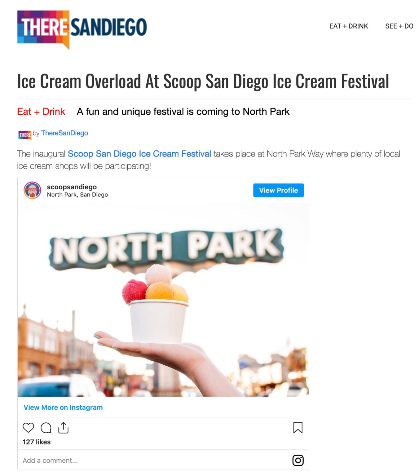 There San Diego “Ice Cream Overload At Scoop San Diego Ice Cream